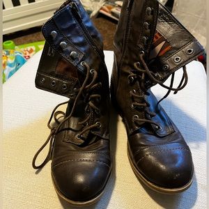 Brown Combat Boots